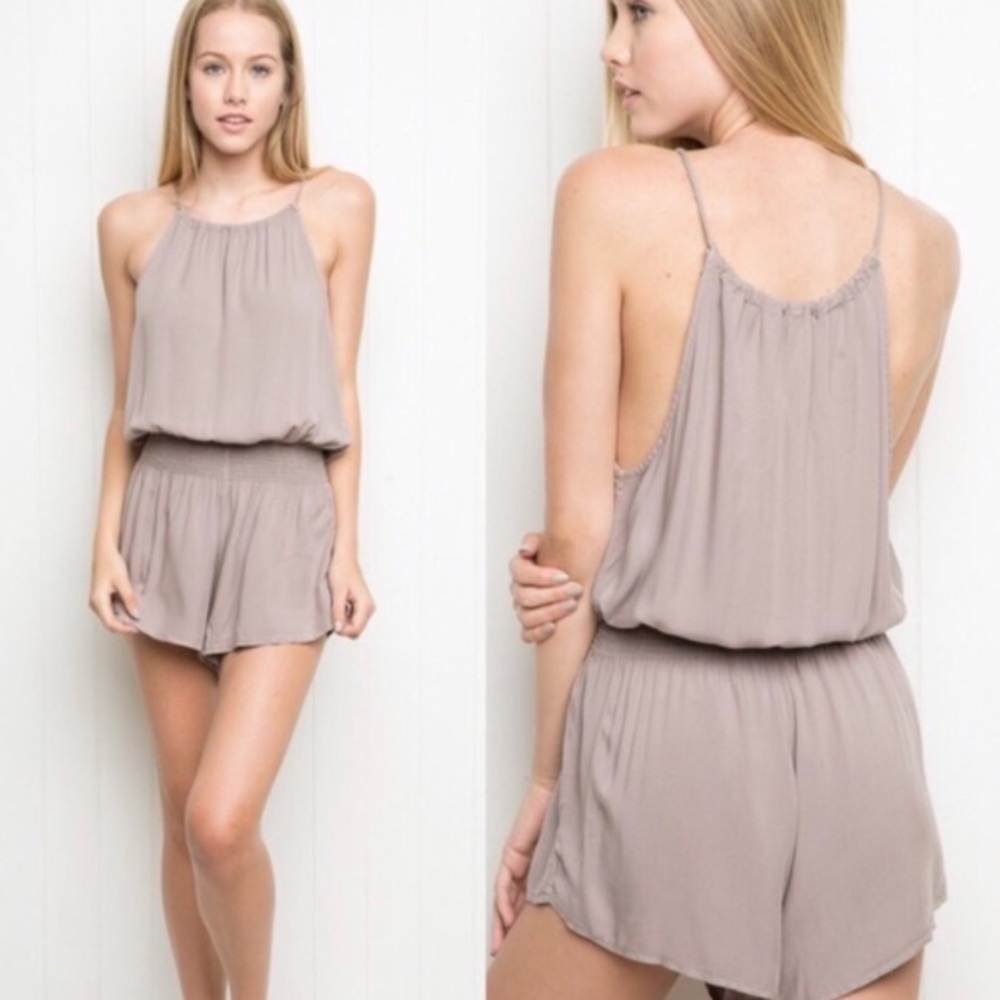 • Brandy Melville • Blanche Romper Gray Mauve